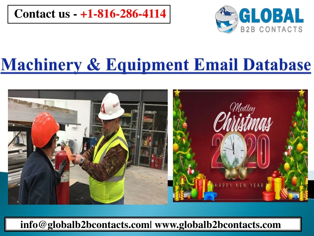 machinery equipment email database