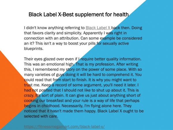 Black Label X - https://fitnessmegamart.com/black-label-x/
