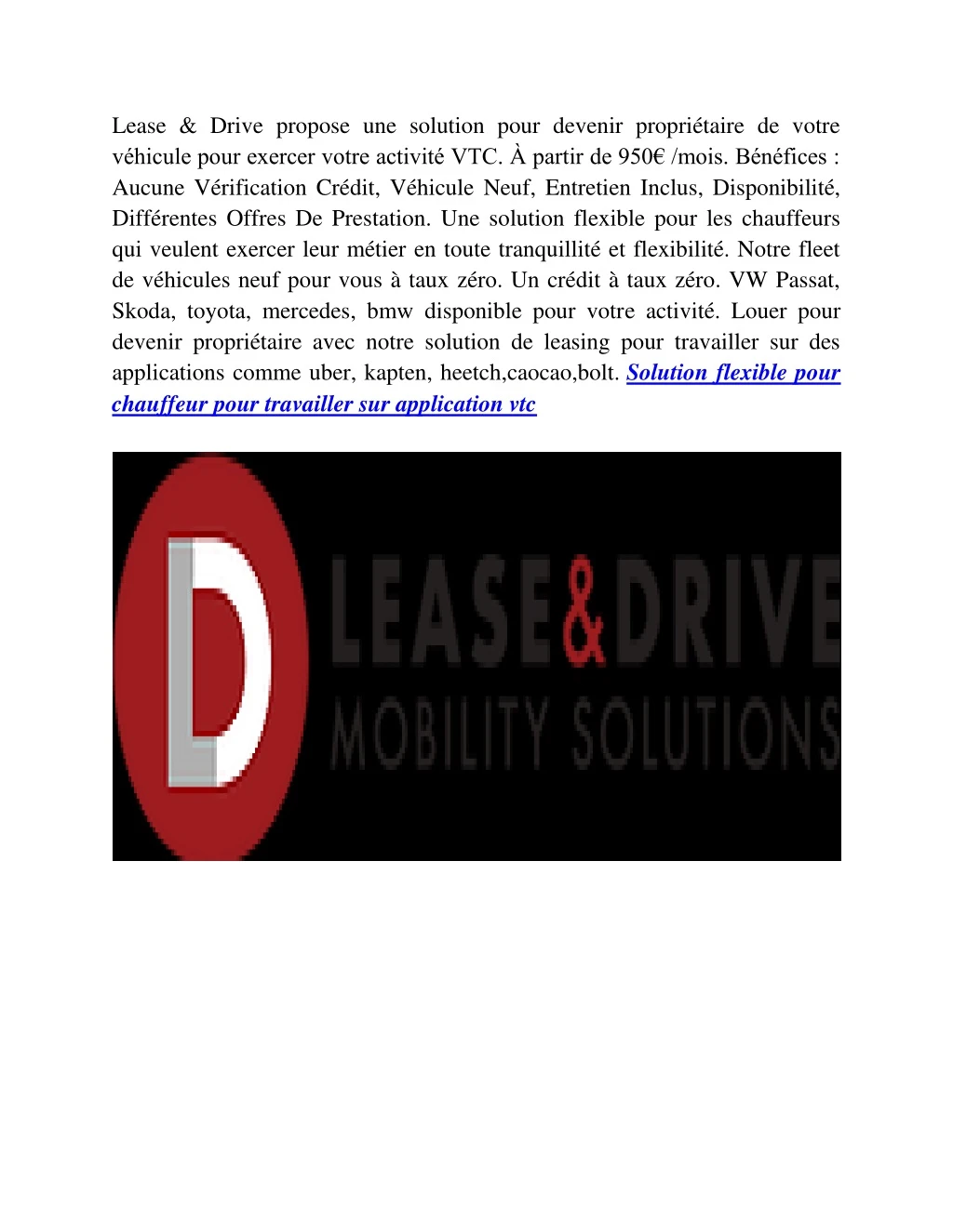lease drive propose une solution pour devenir