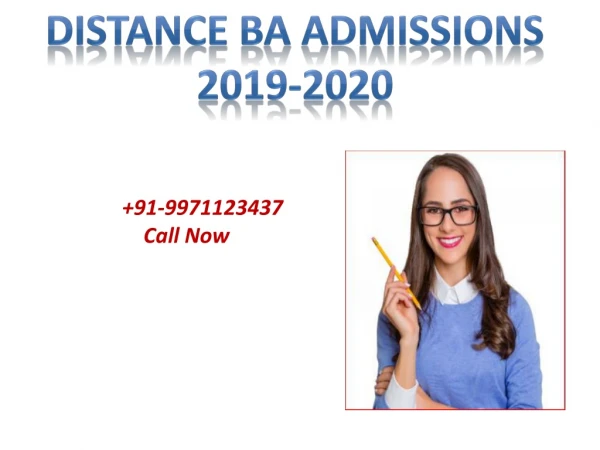 Distance BA Admissions 2019|Admissions Open|Colleges in India.
