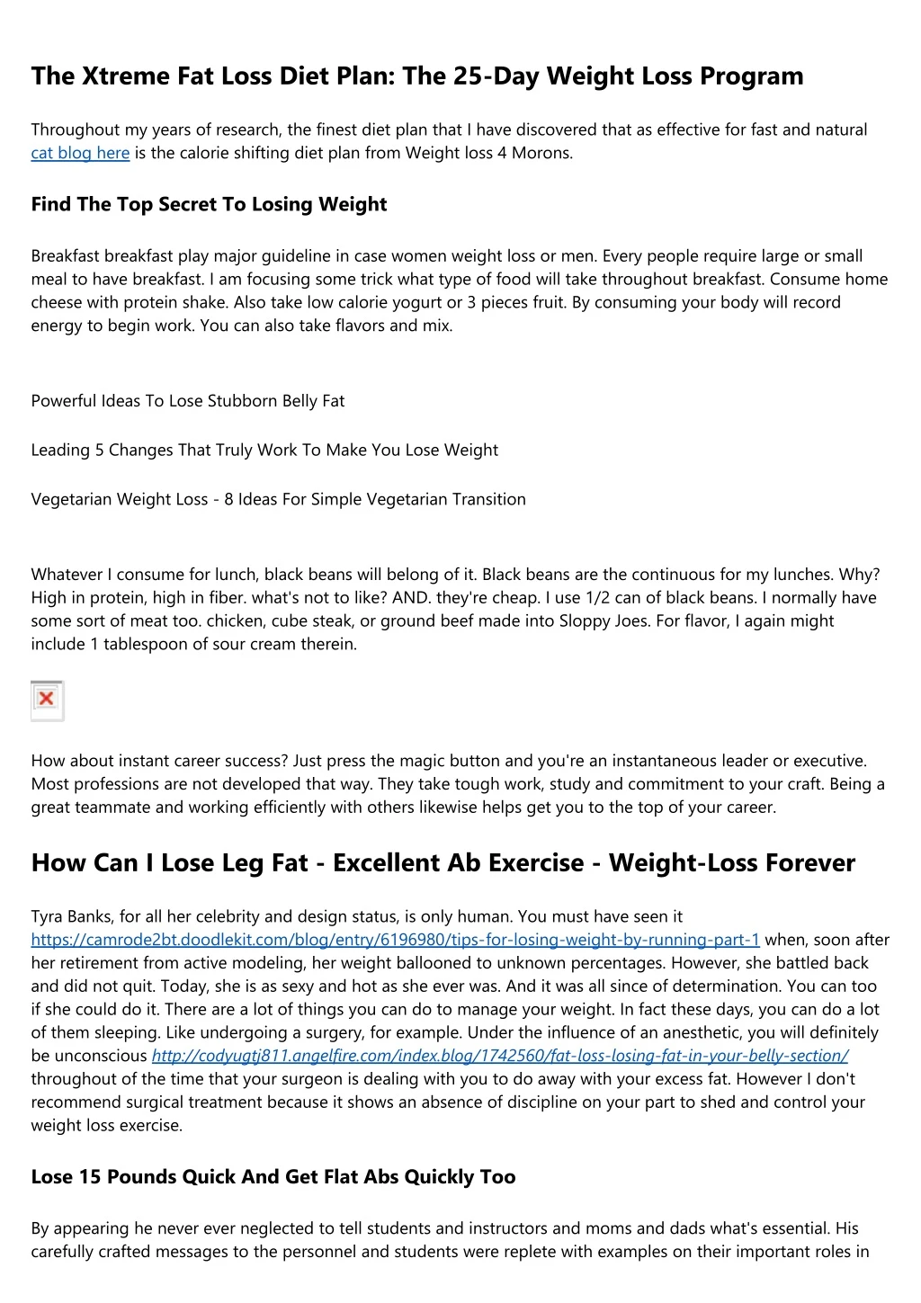 the xtreme fat loss diet plan the 25 day weight