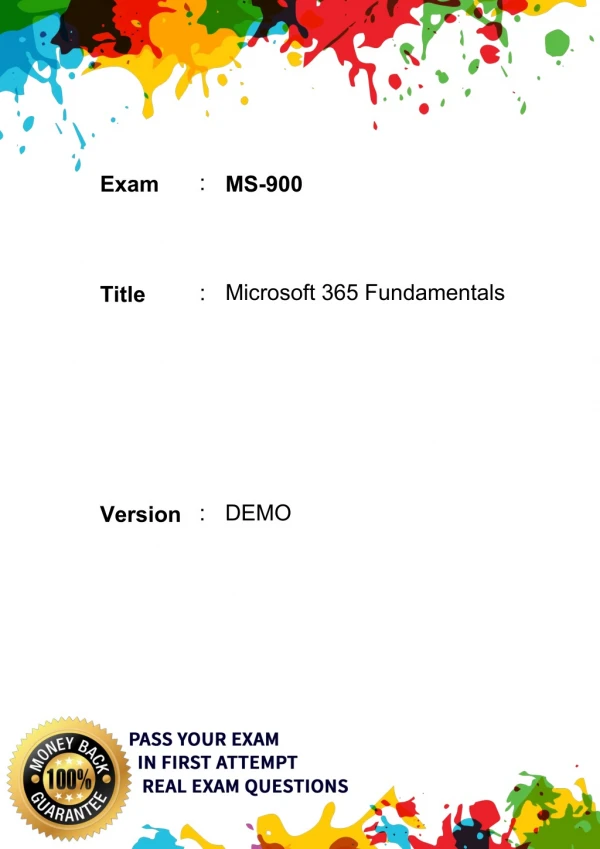 Microsoft MS-900 ExaM DuMps, MS-900 Practice