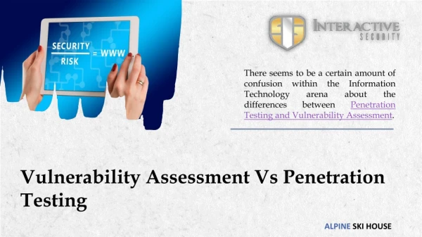 Vulnerability Assessment Vs Penetration Testing