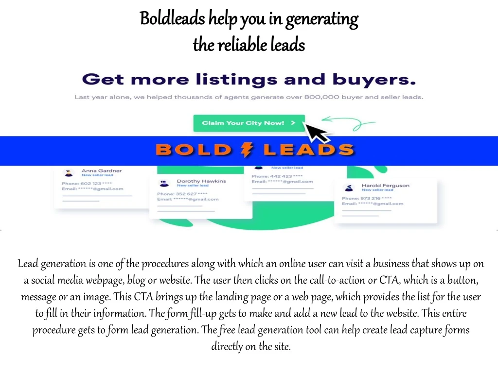 boldleads boldleads help you in generating help