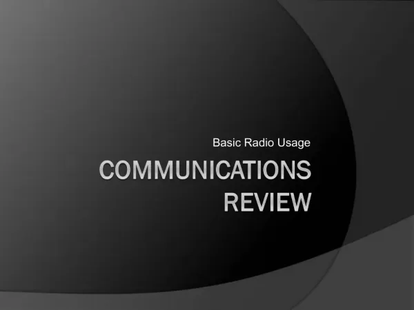 Communications Review