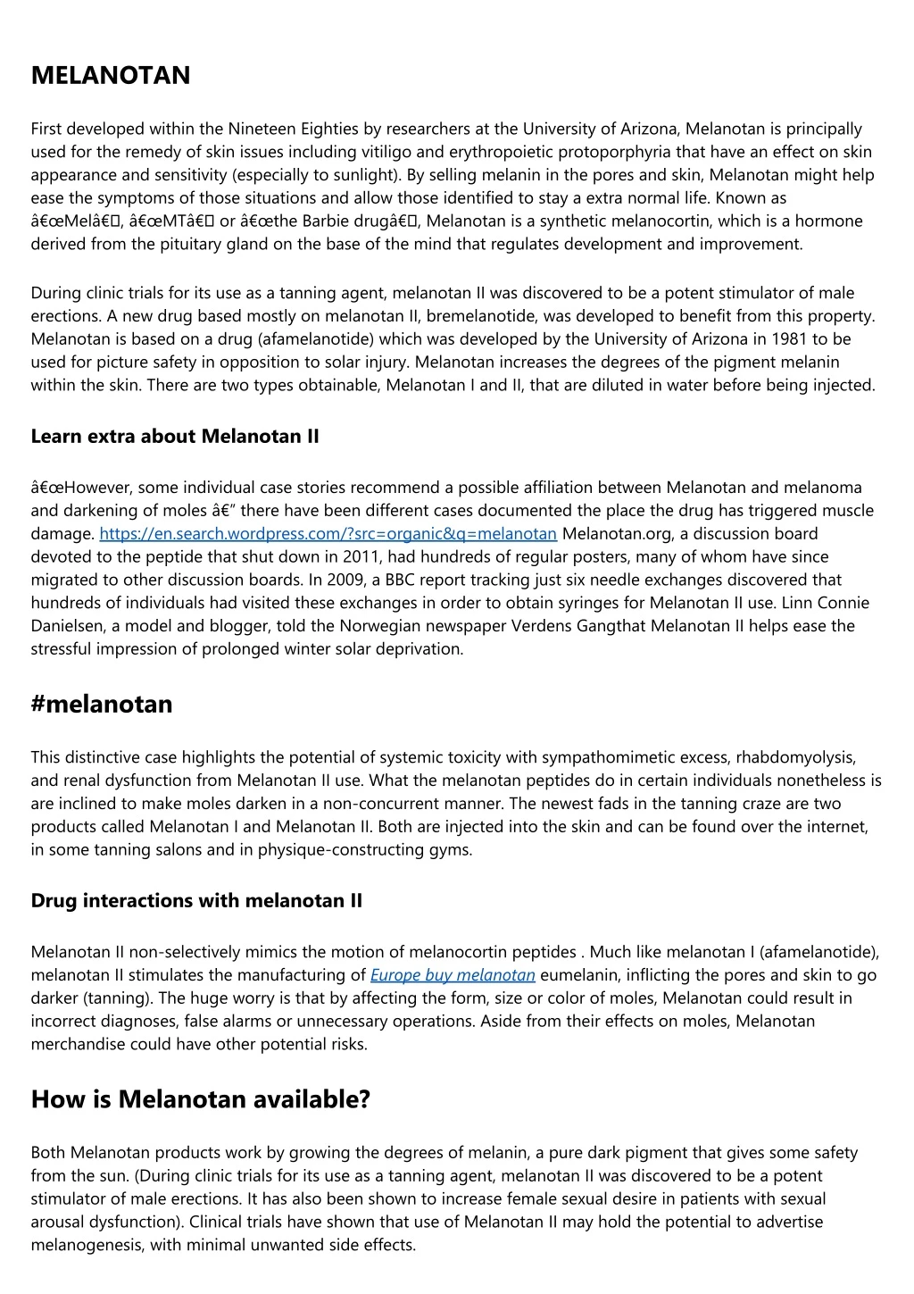 melanotan