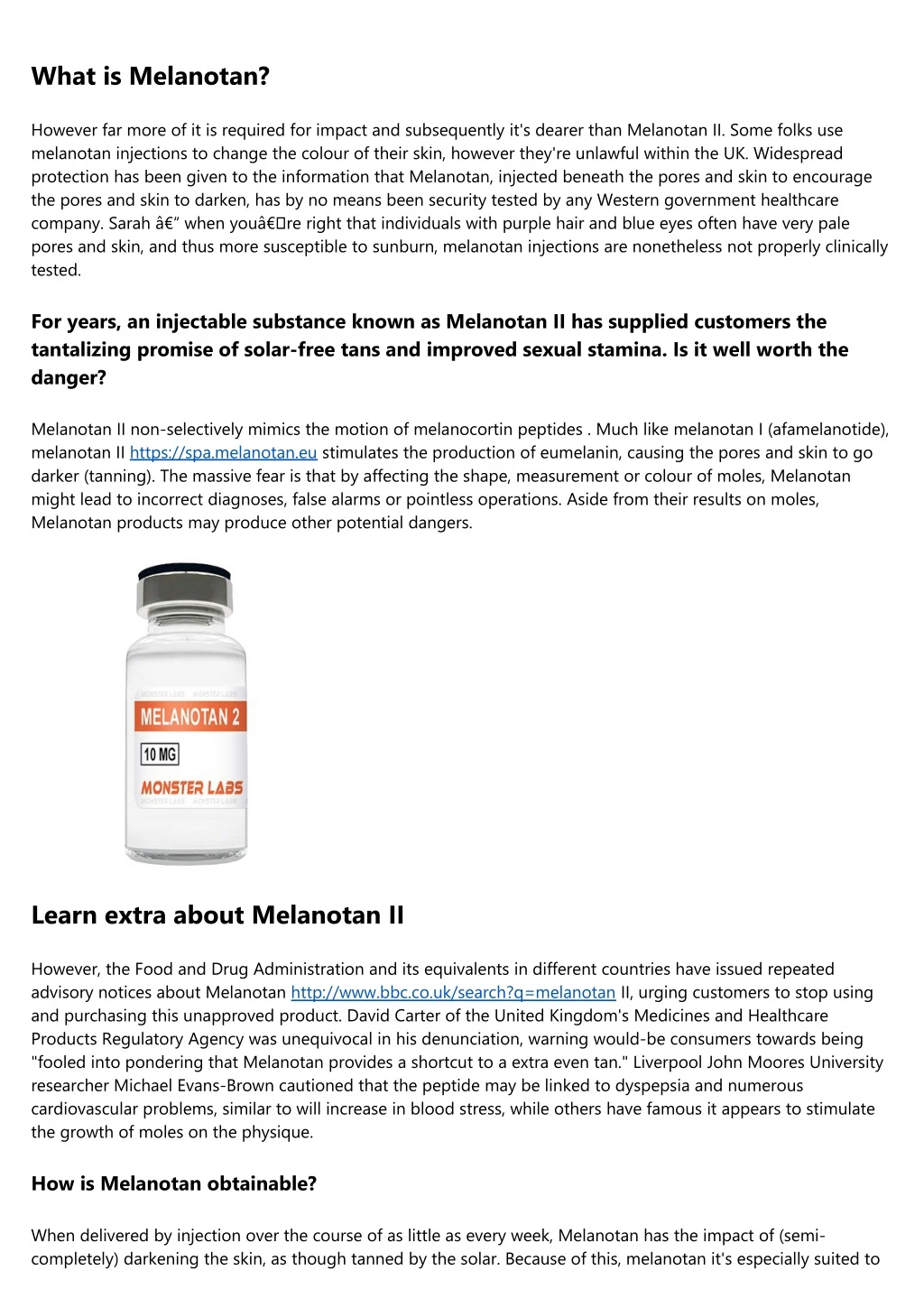 what is melanotan