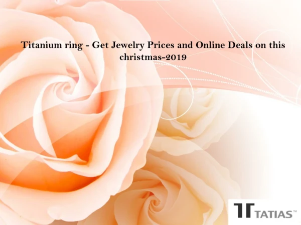 Titanium ring - Get Jewelry Prices and Online Deals on this christmas-