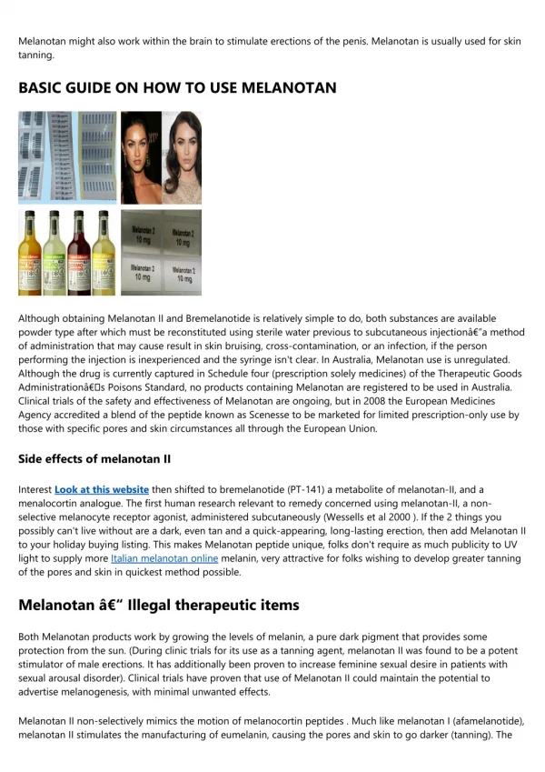 From Around the Web: 20 Fabulous Infographics About melanotan.eu