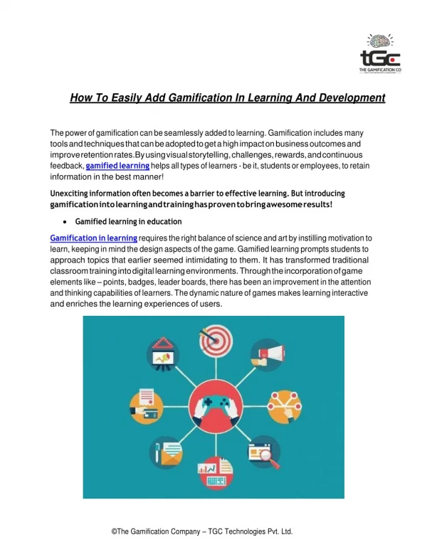 How To Easily Add Gamification In Learning And Development