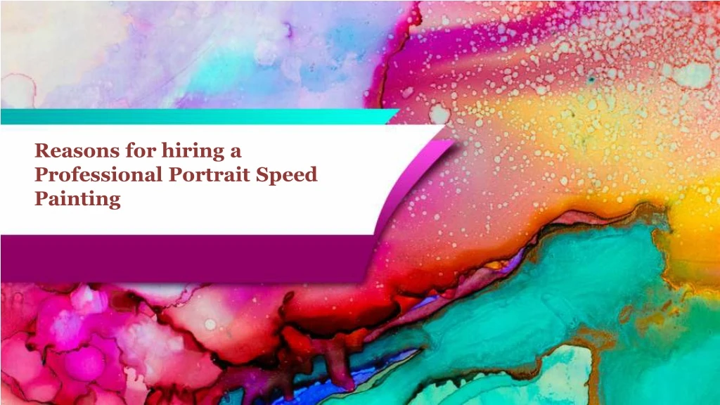 reasons for hiring a professional portrait speed