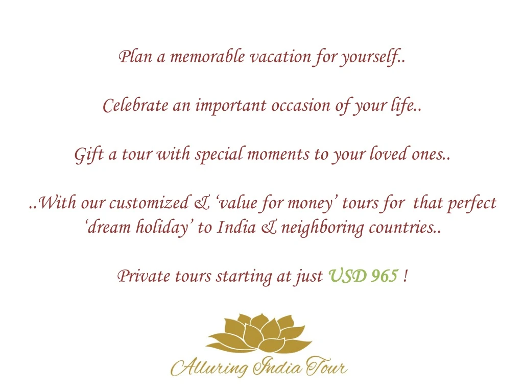 plan a memorable vacation for yourself celebrate
