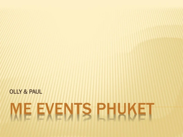 Me Events Phuket