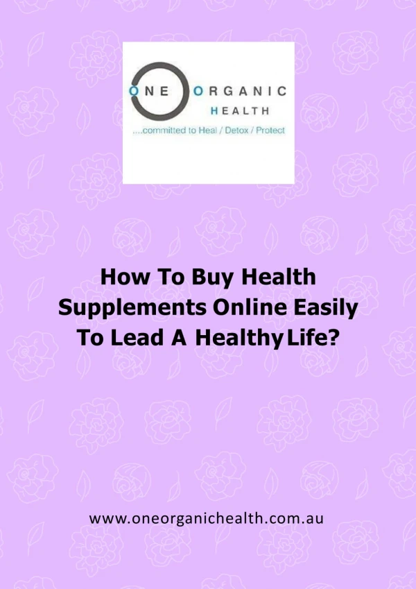 How To Choose And Buy Health Supplements Easily Online
