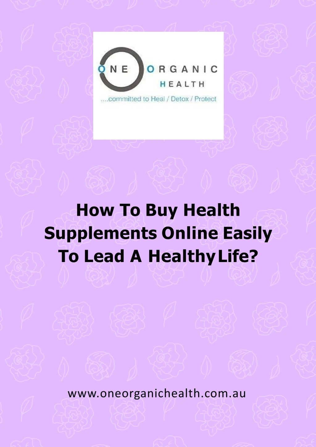how to buy health supplements online easily