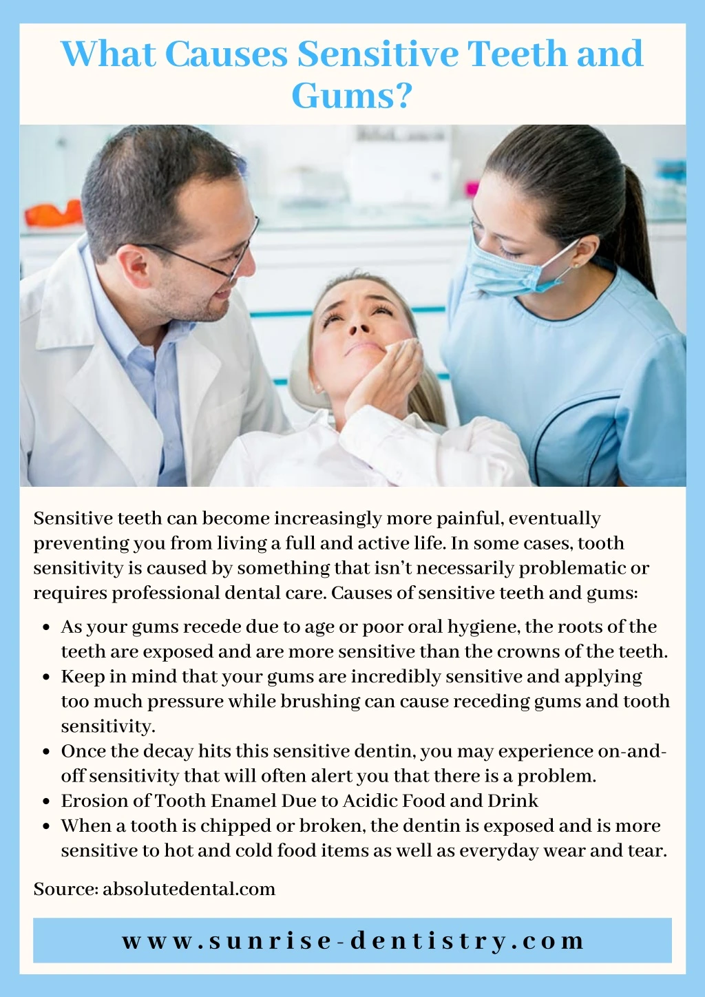 what causes sensitive teeth and gums
