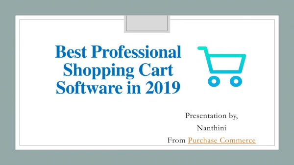 Best professional shopping cart software