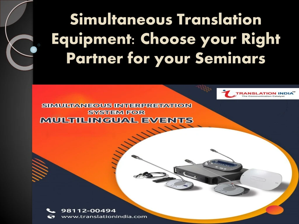 simultaneous translation equipment choose your right partner for your seminars