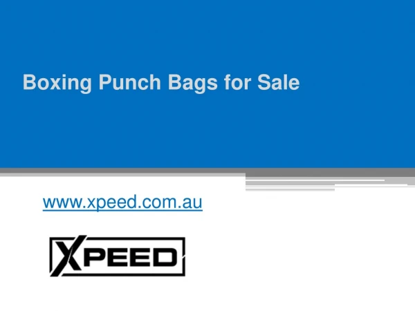 Boxing Punch Bags for Sale - www.xpeed.com.au