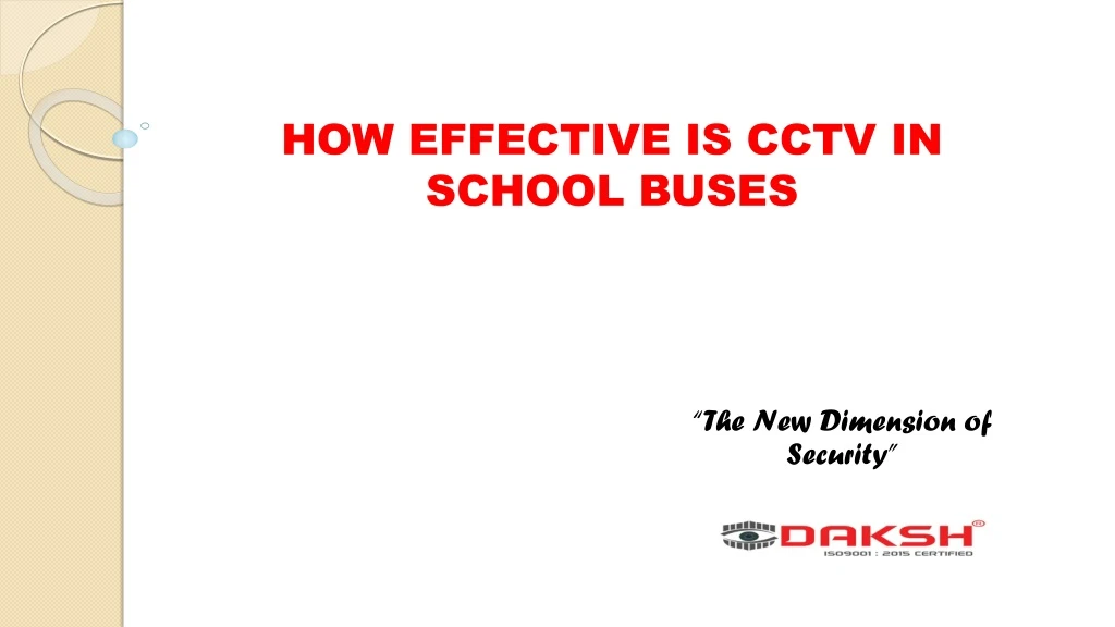 how effective is cctv in school buses