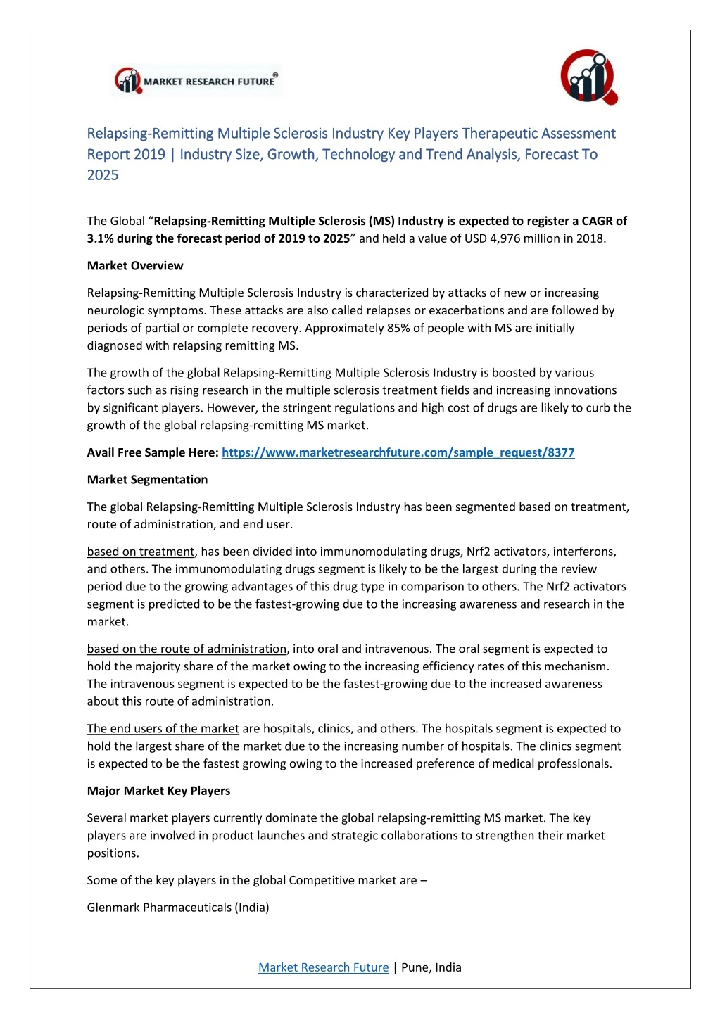 relapsing relapsing remitting multiple sclerosis