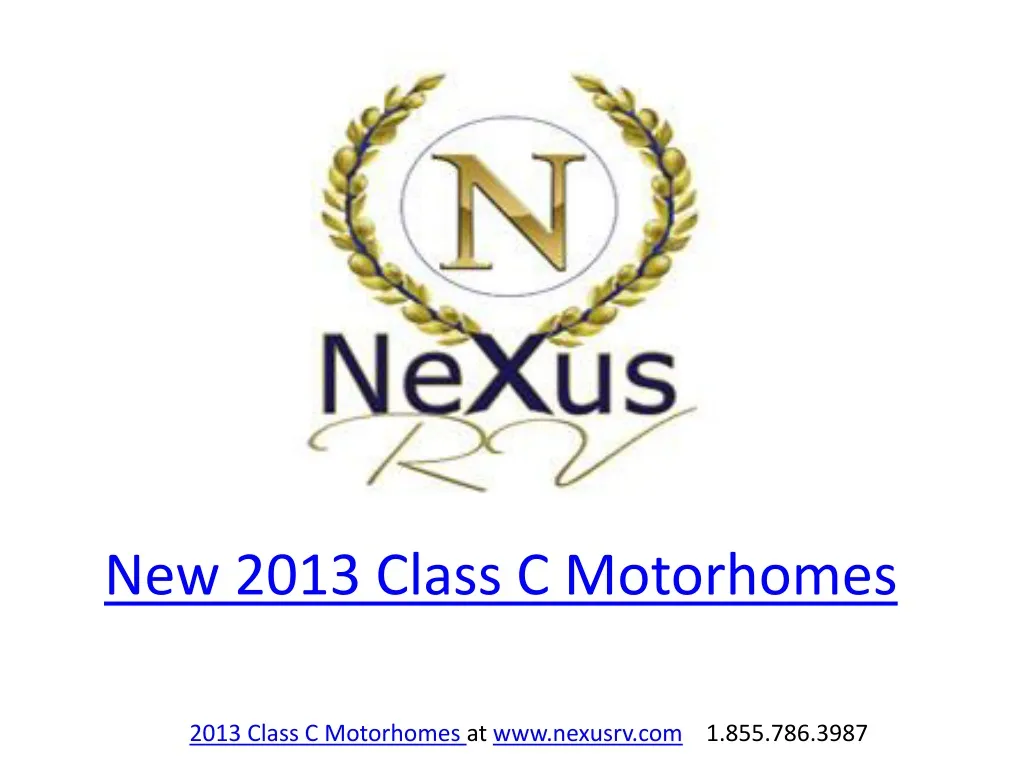 new 2013 class c motorhomes