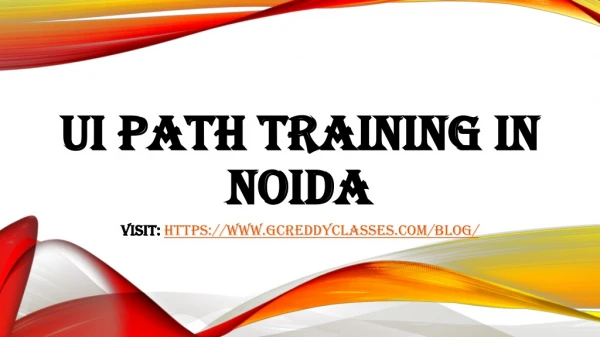 ui path training in noida
