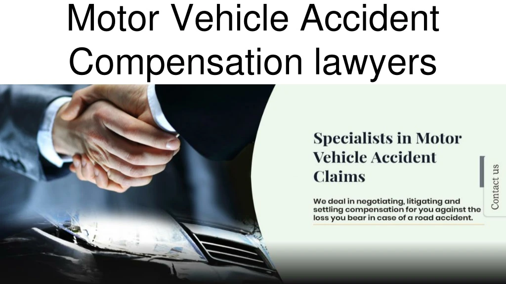 motor vehicle accident compensation lawyers