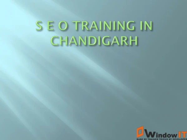 SEO Training in Chandigarh