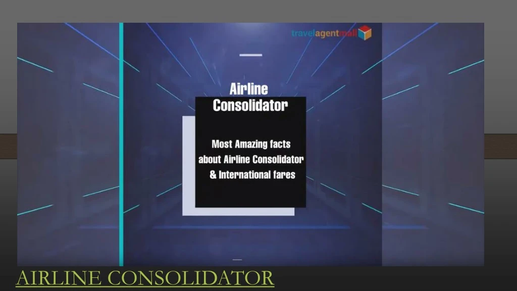 airline consolidator