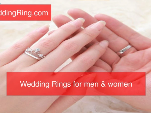 Wedding Rings for Mens & Women