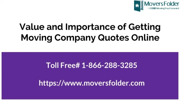 The Importance of Obtaining Moving Company Quotes Online