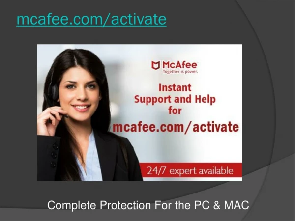 McAfee Activate - Download, Install and Activate McAfee Setup
