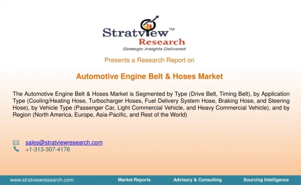 Automotive Engine Belt & Hoses Market Report