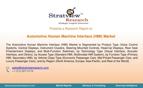 Automotive Human Machine Interface Market Report