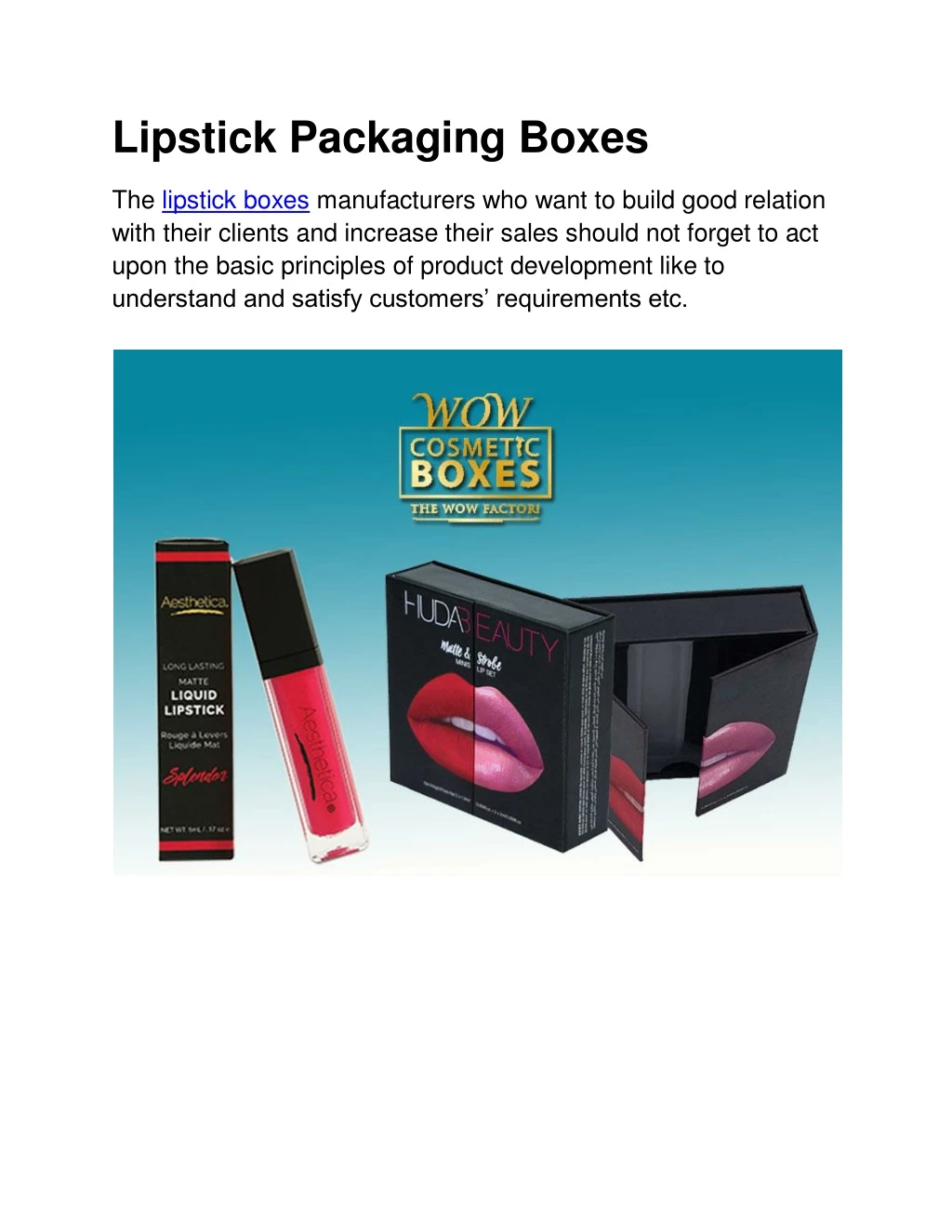 lipstick packaging boxes