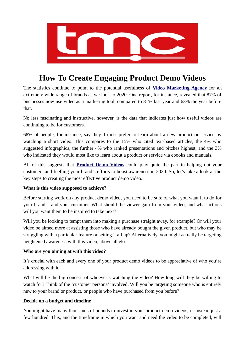 how to create engaging product demo videos