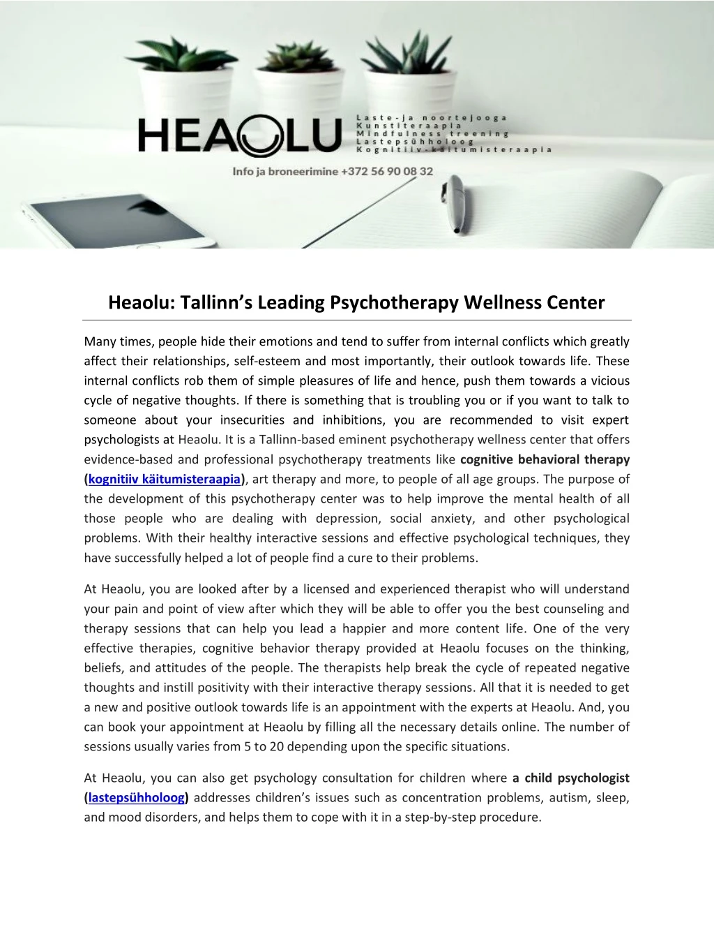 heaolu tallinn s leading psychotherapy wellness