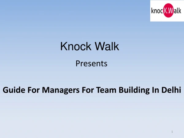 Guide For Managers For Team Building In Delhi