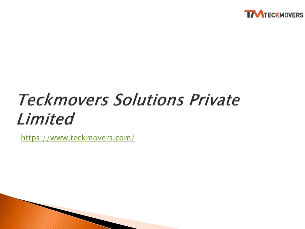 teckmovers solutions private limited