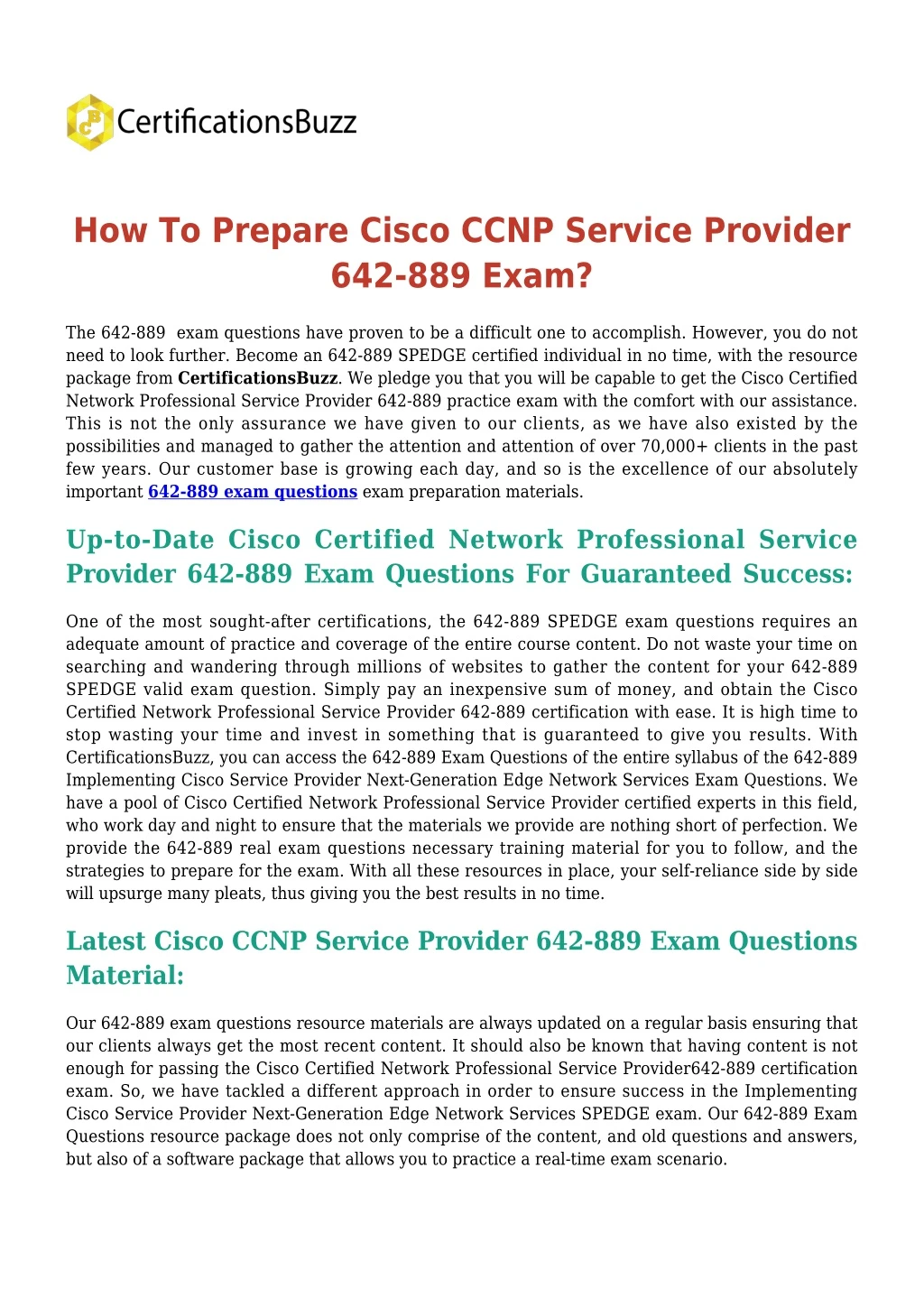 how to prepare cisco ccnp service provider