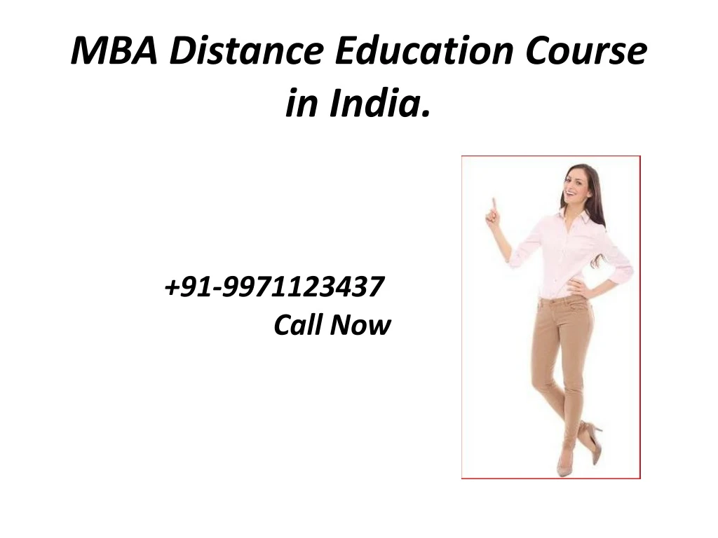 mba distance education course in india