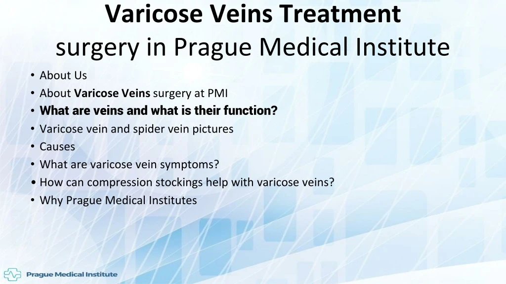 varicose veins treatment surgery in prague medical institute