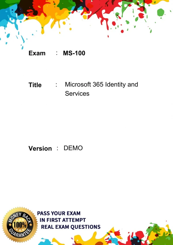 exam ms 100
