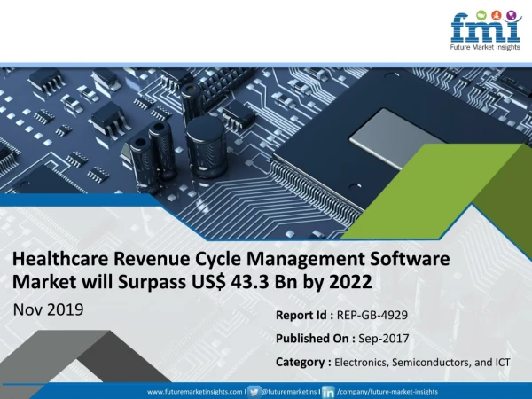 Healthcare Revenue Cycle Management Software Market will Register a CAGR of 6.9% through 2022