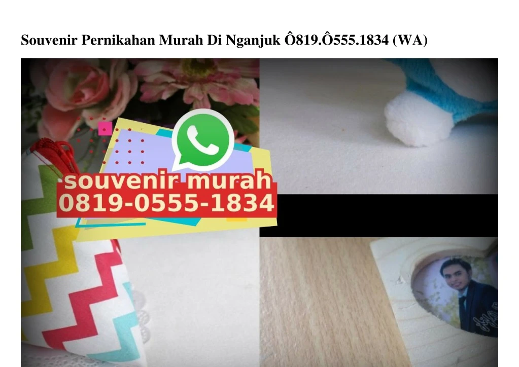 souvenir pernikahan murah di nganjuk 819 555 1834