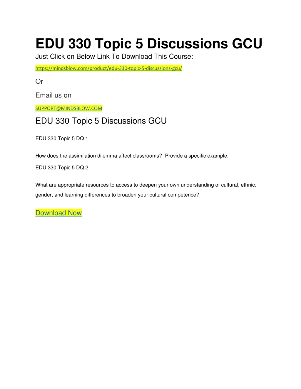 edu 330 topic 5 discussions gcu just click