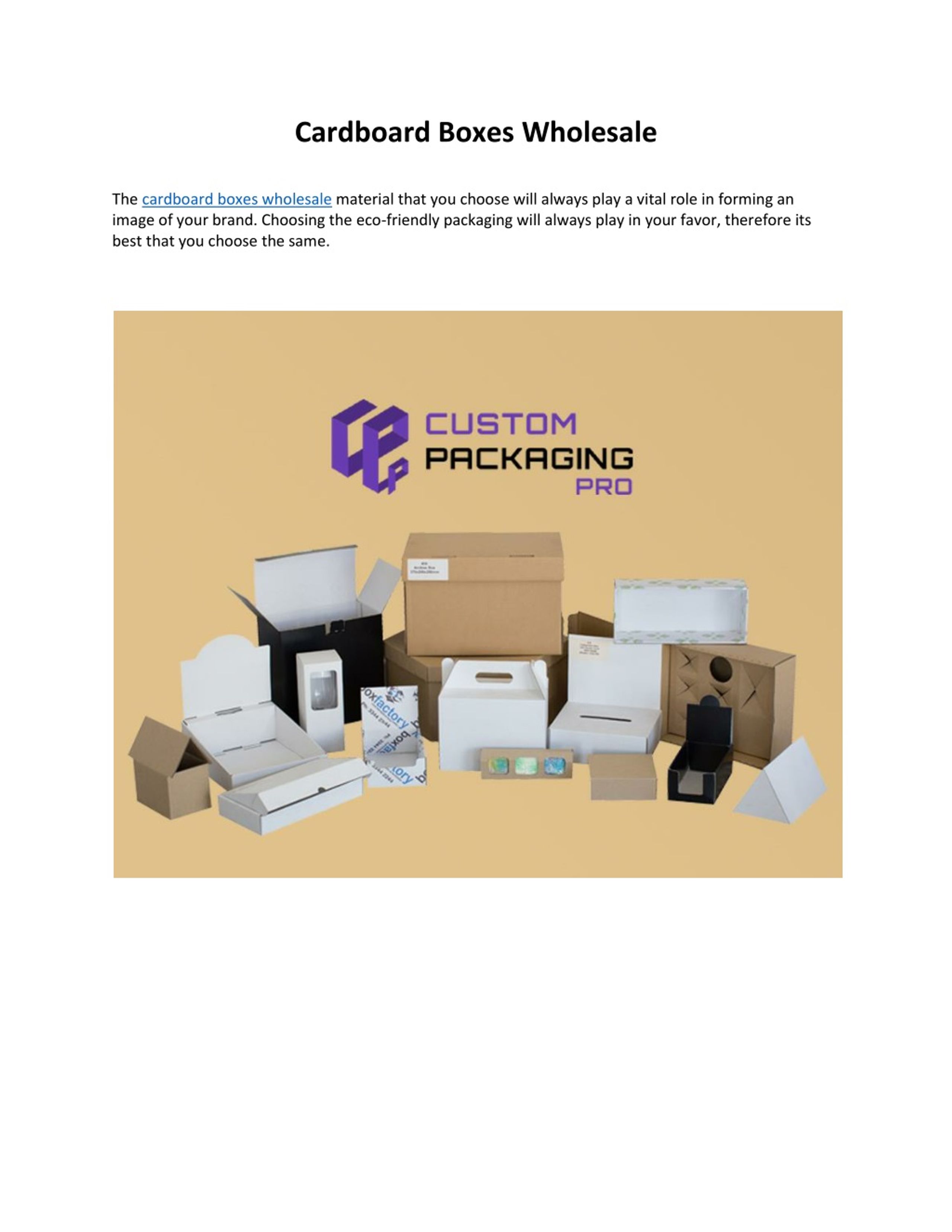 PPT - Cardboard Boxes Wholesale PowerPoint Presentation, free download ...