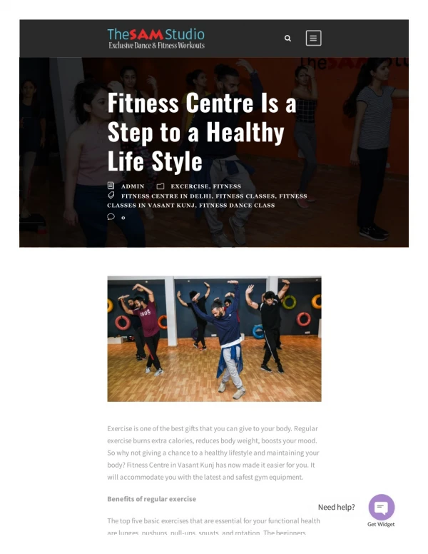 Fitness Centre Is a Step to a Healthy Life Style