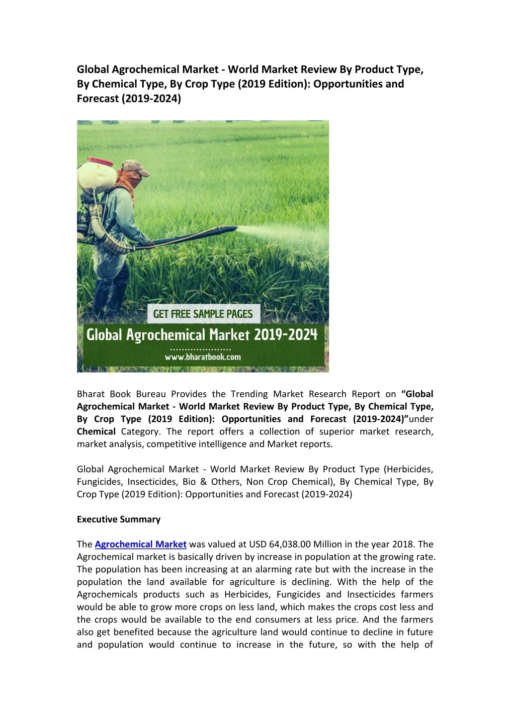 global agrochemical market world market review